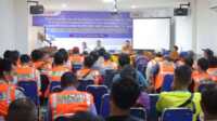 pelatihan sertifikasi kompetensi tenaga konstruksi Karimun Dinas PUPR Karimun menggelar pembekalan dan uji sertifikasi kompetensi bagi tenaga kerja bidang konstruksi di Hotel 21 Karimun, Kamis-Jumat (8-9/12/2022). (Dok. Diskominfo Karimun)