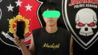 MIA alias As, tersangka kasus pencurian yang sempat buron setelah diamankan polisi, Kamis (23/2/2033). (JurnalTerkini.id/rizki)
