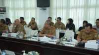 evaluasi SPBE Asahan rapat koordinasi monitoring evaluasi Tim Koordinasi SPBE di Aula Mawar Kantor Bupati Asahan, Senin (13/2/2023)..(JurnalTerkini.id/rizki)