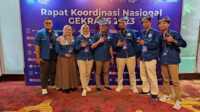 DPD Gekrafs Karimun berpose di sela Rakornas 2023 di Hotel Sultan, Jakarta, Jumat (3/3/2023). (Foto: istimewa)