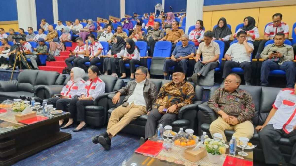 bupati Natuna seminar uniba Bupati Natuna Wan Siswandi saat menghadiri Seminar Nasional di Universitas Batam (Uniba), Rumengan Hall, Batam, Sabtu (4/3/2023). (Foto istimewa)