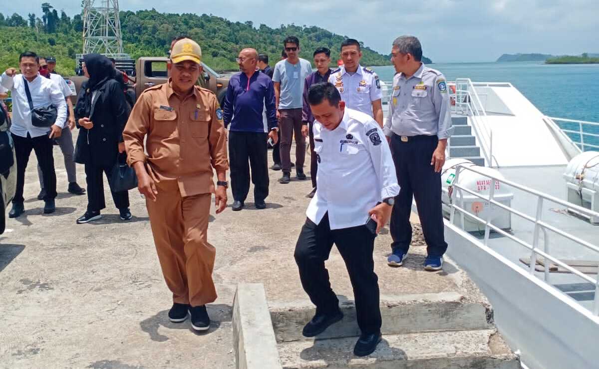 Gubernur Kepri Ansar Ahmad bersama Forkopimda menjajal kapal Lintas Kepri, Selasa (14/3/2023). (Foto: Ist/jurnalterkini.id)