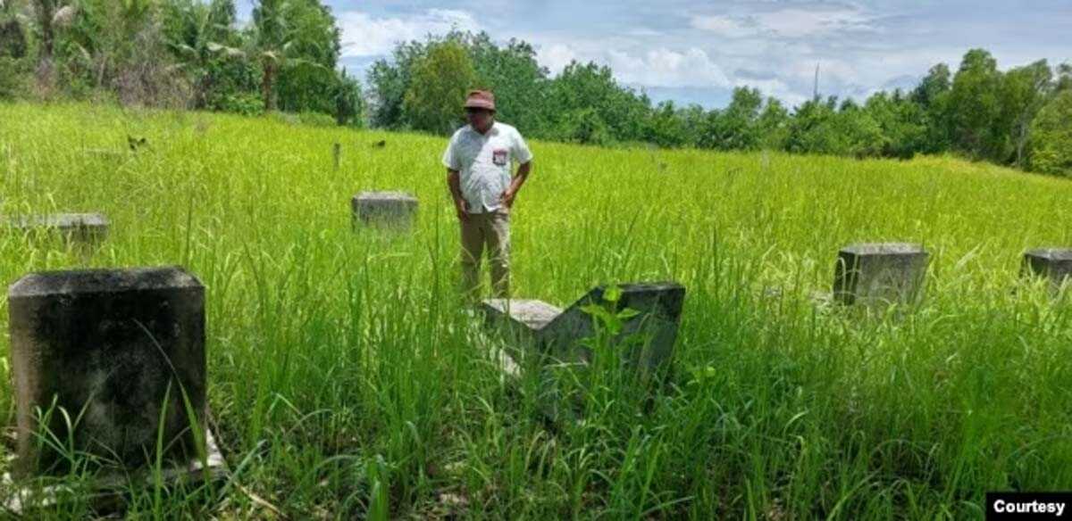 makam tentara sekutu di morotai Makam tentara AS yang gugur dalam pertempuran perang dunia ke-2 di Pulau Morotai, 25 Maret 2023. (Courtesy: Dinas Pariwisata Pulau Morotai/ Kalbi Rasyid).