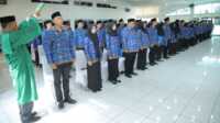 Pengambilan sumpah dan janji 123 PNS formasi 2019 dan 2021 di lingkungan Pemerintah Kabupaten Asahan di Aula Melati Kantor Bupati Asahan, Senin (20/3/2023). (JurnalTerkini.id/rizki)