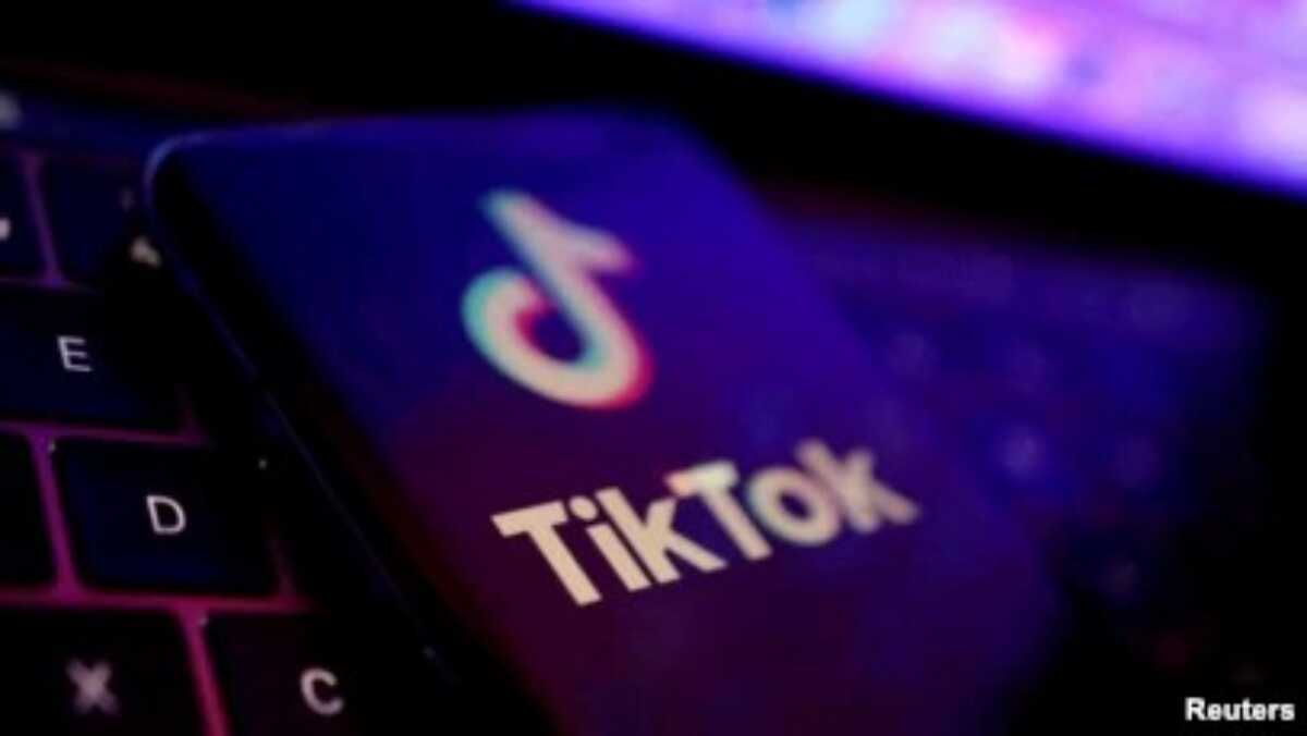 Logo aplikasi TikTok dalam sebuah ilustrasi. (Foto: REUTERS/Dado Ruvic)