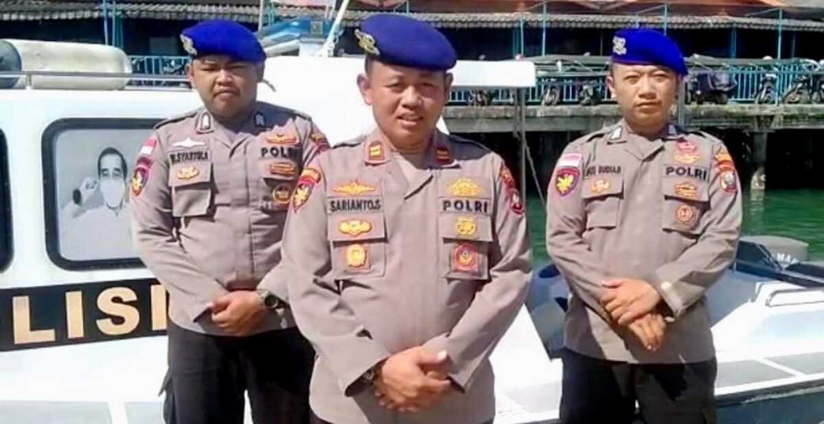 Kasatpolairud Polres Bintan Iptu Sarianto dan jajaran (Foto istimewa/JurnalTerkini.id)