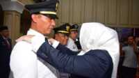 Bupati Musi Rawas Lantik Camat Mantan Sekretaris Dinas Kominfo Musi Rawas dilantik sebagai Camat Megang Sakti oleh Bupati Hj Ratna Mahmud di Auditorium Kantor Bupati Musi Rawas, Jumat (31/3/2023). (JurnalTerkini.id/alam budi kesuma)