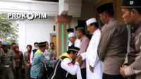 jch inhil Pelepasan 373 calon haji kloter 5 asal Inhil di Masjid YAMP, Kantor Bupati Inhil, Kamis (25/5/2023). (Dok. Prokopim Inhil)