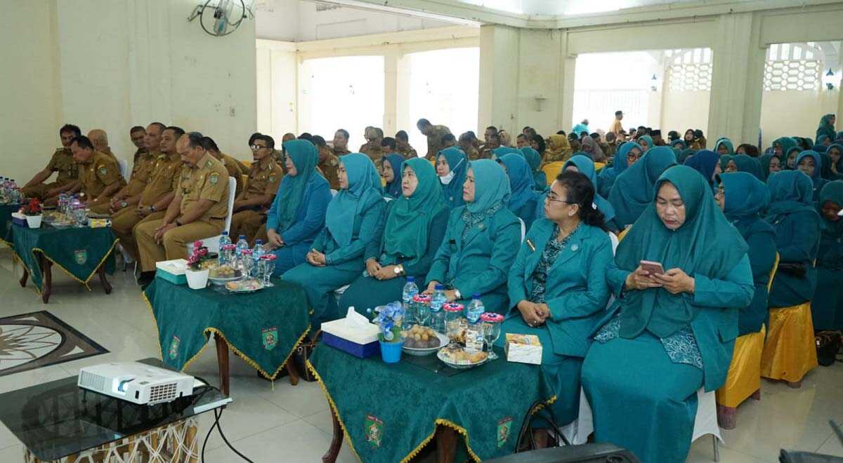 Rapat Koordinasi Teknis (Rakornis) TP PKK Asahan di Bakrie Club PT. BSP Kisaran Kecamatan Kota Kisaran Timur, Selasa (27/06/2023). (Dok. Diskominfo Asahan)