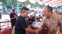 Bukit Barisan Expo Wakil Bupati Asahan Taufik Zainal Abidin Siregar mengikuti pembukaan Bukit Barisan Expo 2023 yang diselenggarakan oleh Kodam I/BB di Lapangan Benteng, Medan, Minggu (16/07/2023). (Dokumentasi Pribadi)