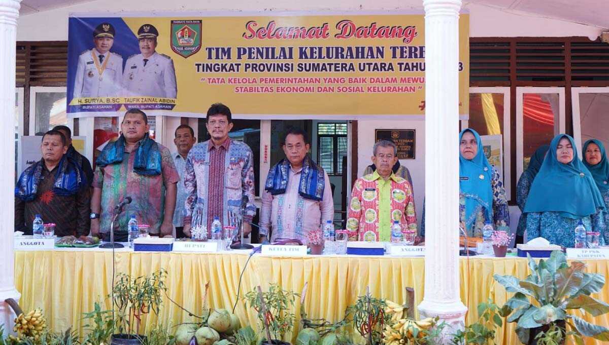 Tim Penilai Lomba Kelurahan Terbaik Tingkat Provinsi Sumatera Utara (Provsu) melakukan penilaian ke Kelurahan Selawan, Kecamatan Kota Kisaran Timur Kabupaten Asahan, Jumat (07/07/2023). (dok Diskominfo Asahan)