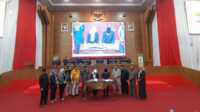 DPRD Musi Rawas Sumatera Selatan menggelar rapat paripurna dengan agenda Penyampaian Nota Keuangan dan Raperda APBD-P 2023. Rabu, (23/08/2023). (Dokumentasi pribadi)