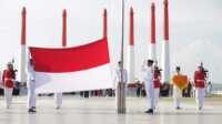 FB_IMG_1691139274790 Ilutrasi pengibaran bendera merah putih pada HUT RI ke-77 tahun lal;u di Coastal Area. (Dokumentasi Humas Pemkab Karimun)