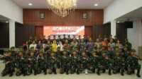 Malam resepsi kenegaraan di asahan Berfoto bersama usai acara malam resepsi dalam rangka HUT RI ke-78 di pendopo rumah dinas Bupati Asahan, Kamis (17/8/2023) malam. (Dok Diskominfo Asahan)