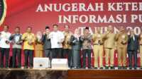 Pemkab Asahan raih anugerah keterbukaan informasi publik Komisi Informasi (KI) Provinsi Sumatera Utara menggelar pemberian pernghargaan keterbukaan informasi publik kepada badan publik di Aula Raja Inal Siregar, Kantor Gubernur Sumatera Utara, Selasa (15/8/2023), (dok. Diskominfo Asahan)