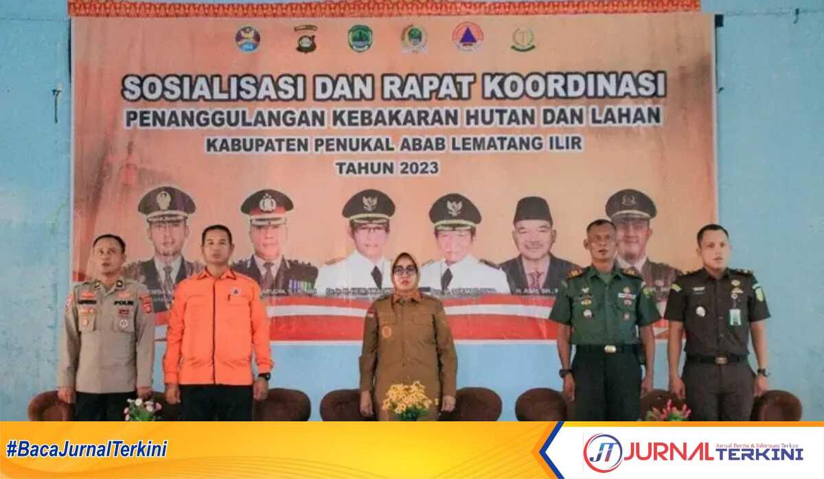 Sosialisasi dan Rapat Koordinasi Karhutla ini digelar bersama para kepala dinas, Danramil 404 dan Polres PALI di Gedung Pesos Pertamina, Talang Ubi, PALI, Sumatera Selatan, Selasa (8/8/2023). (Dokumentasi pribadi)