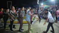 malam kenduri kesehatan Asahan Malam kenduri kesenian jarang kepang di lapangan bola kaki Pondok Sei Piring, Kecamatan Pulau Rakyat Selasa, (22/08/2023) malam. (Dok Diskominfo Asahan)