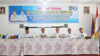 pertemuan pendidikan Asahan Bupati Asahan H. Surya (2 kiri) menghadiri silaturahmi dengan Kepala Sekolah UPTD SD dan SMP se-Kecamatan Simpang Empat, Air Baru, Sei Dadap dan Teluk Dalam di SMP Negeri 1 Simpang Empat, Rabu (30/08/2022). (Dok Diskominfo Asahan)