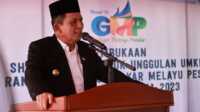 Pameran GMP BI Gubernur Kepulauan Riau H. Ansar Ahmad membuka Pameran Gebyar Melayu Pesisir (GMP) Bank Indonesia Perwakilan Kepri di Ranai, Rabu (16/08). (Foto: Kominfo Kepri).