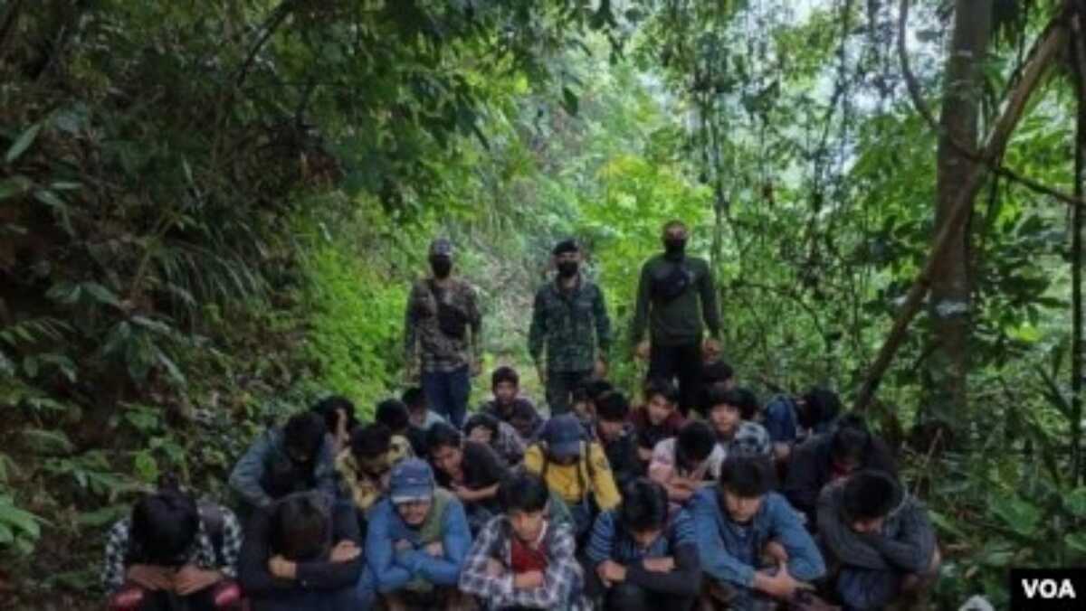 korban perdagangan manusia di Thailand Korban perdagangan manusia di Thailand, 9 Mei 2022. (Foto: Militer Thailand)