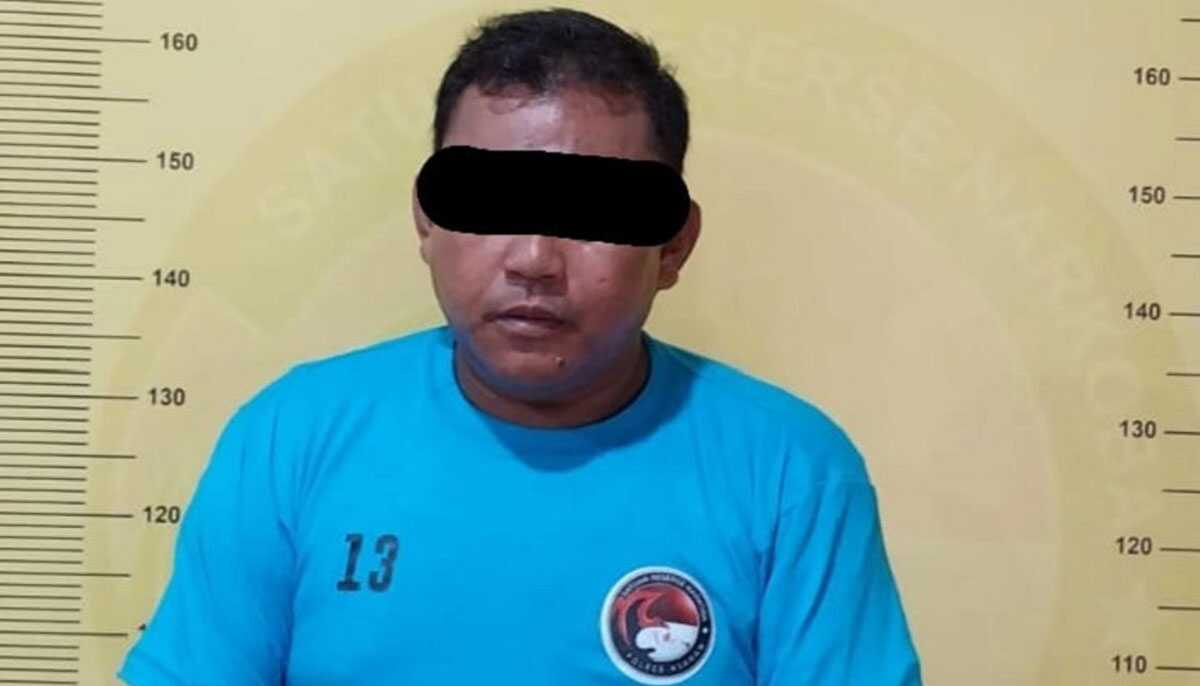 residivis narkoba di asahan DS alias Ko, residivis narkoba yang kembali ditangkap saat hendak transaksi sabu-sabu di Desa Bagan Asahan Pekan, Kecamatan Tanjung Balai, Kabupaten Asahan, Sumatera Utara, Kamis (21/9/2023). (Dokumentasi Polres Asahan)