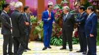 sekjen pbb-jokowi Presiden Joko Widodo saat bertemu dengan Sekjen PBB Antonio Guterres di sela-sela KTT ASEAN-PBB di Jakarta. (Foto: Courtesy/Setpres RI)
