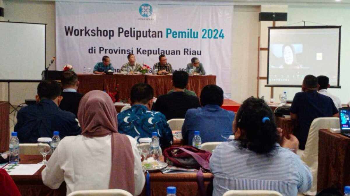 Workshop peliputan pemilu yang digelar Dewan Pers di Hotel CK Tanjungpinang, Rabu (13/9/2023). (kepri.siberindo.co)