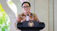 1632139295_postingan Baddrut Tamam, Bupati Pamekasan saat mengisi sambutan di Pendopo Aghung Ronggosukowati (Dok. Humas Protokol)