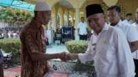 pengajian asahan Bupati Asahan H. Surya BSc mengikuti pengajian akbar Kecamatan Pulau Raja di Masjid Istiqamah Desa Orika Kecamatan Pulau Raja, Rabu (11/11/2023). (Dok Diskominfo Asahan)