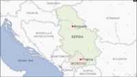 peta kosovo dan serbia