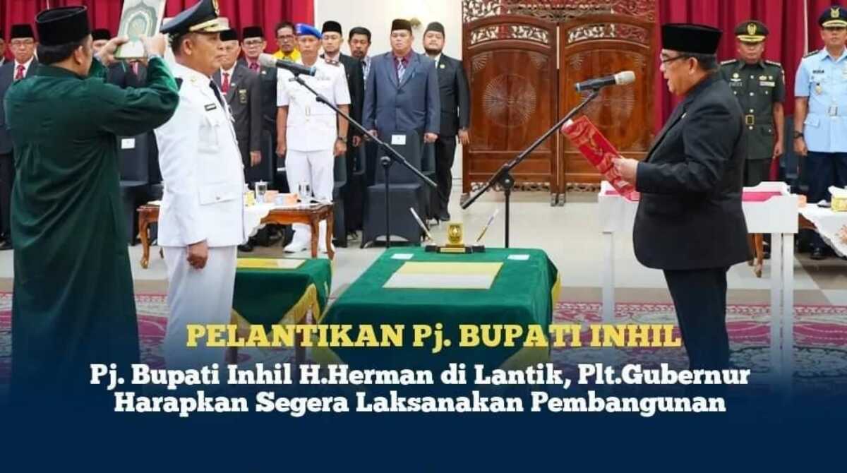 pelantikan pj Bupati Inhil