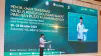 rakernas wakaf muhammadiyah Majelis Pendayagunaan Wakaf Pimpinan Pusat Muhammadiyah (MPW PP Muhammadiyah) telah melaksanakan Rakernas I pada tanggal 27 sd 29 Oktober 2023 di Assembly Hall Jakarta Covention Center. (dok Muhammadiyah)
