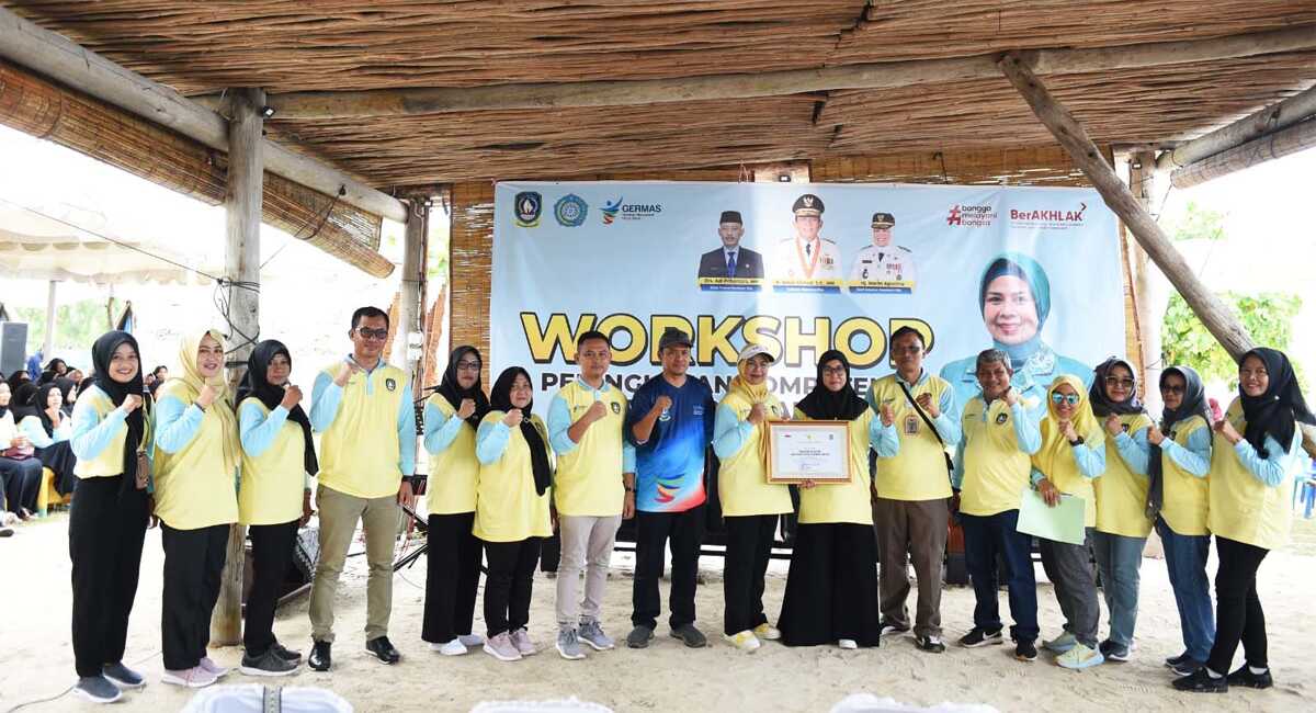 Workshop Peningkatan Kompetensi Kader Posyandu se-Kabupaten Bintan di Trikora Beach Glamping, Kabupaten Bintan, Jumat (24/11/2023). (Dok Diskominfo Kepri)