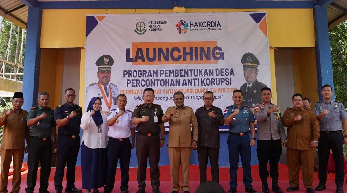Desa percontohan antikorupsi Launching Desa Percontohan Antikorupsi di Pantai Ketam, Desa Pongkar, Kecamatan Tebing, Kabupaten Karimun, Senin (18/12/2023). (Dokumentasi pribadi)