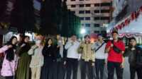 Kepala Bagian Kerjasama Sekretariat Daerah Kabupaten Natuna, Faisal Firman saat bertemu dengan anak Natuna yang lulus dan menjadi Mahasiswa Universitas Pertamina. (Dokumentasi pribadi)