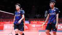 apri-fadia kandas di world tour finals Ganda putri Apri/Fadia usai kalah dari pasangan Tiongkok, Liu Sheng Su/Tan Ning di perempatfinal BWF World Tour Finals 2023 di Hangzhou, Tiongkok, Kamis (14/12/2023). (pbsi.id)