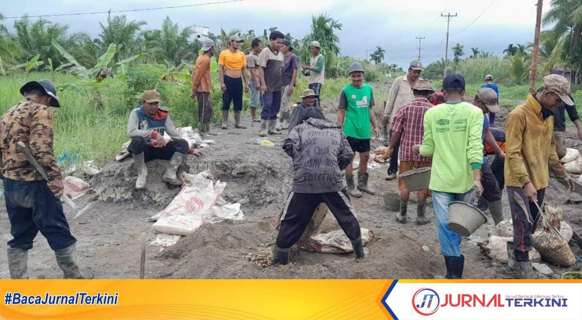 semenisasi jalan Tempuling-Mandah