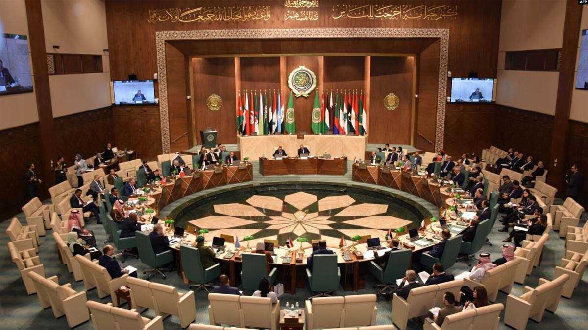 Perwakilan negara-negara Liga Arab mengadakan rapat darurat untuk membahas situasi di Gaza dalam rapat di Kairo, Mesir hari Senin (22/1/2024).