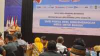 Ketua Umum SMSI Firdaus berbicara dalam Rapat Kerja Nasional SMSI di Ancol, Jakarta Utara, Senin (18/2/2024) malam. (foto: SMSI)