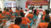 Penandatanganan Nota Kesepahamanan atau MoU antara Rutan Kelas IIB Tanjung Balai Karimun dengan LBH SADO tentang Penyuluhan Hukum bagi Warga Binaan Pemasyarakatan di Rutan Kelas IIB Tanjung Balai Karimun, Kamis (30/5/2024). (jurnalterkini.id/jansen)