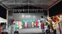KPU Karimun meluncurkan Pilkada 2024 di Coastal Area, Tanjung Balai Karimun, Senin (27/5/2024) malam. (jurnalterkini.id/edy)