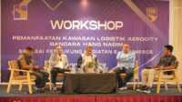 workshop e-commerce BP Batam Unit Usaha Pengelola Logistik Aerocity (PLA) BP Batam menggelar workshop bertajuk Pemanfaatan Kawasan Logistik Aerocity Bandara Hang Nadim sebagai Pendukung Kegiatan E-Commerce pada Jumat (3/5/2024) di Harris Resort Barelang. (foto: Humas BP Batam)