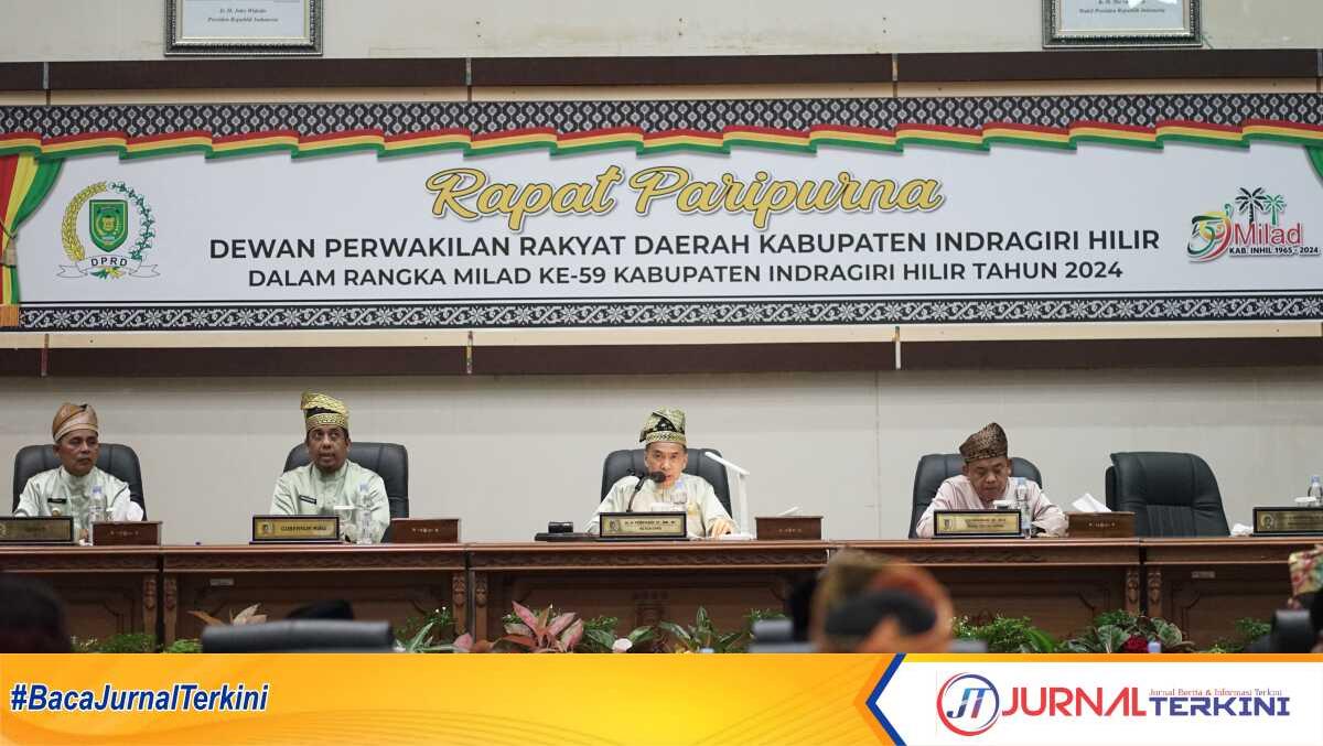 rapat paripurna milad Inhil 2024