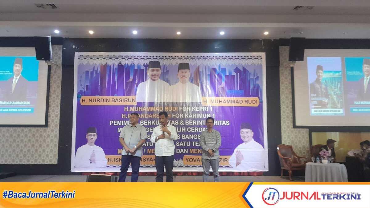 rudi dalam acara milenial gen z Haji Muhammad Rudi (HMR) usai acara silaturahmi dengan Milenial Gen Z Karimun di Hotel Aston Karimun City, Minggu (23/6/2024). (jurnalterkini.id/jansen)