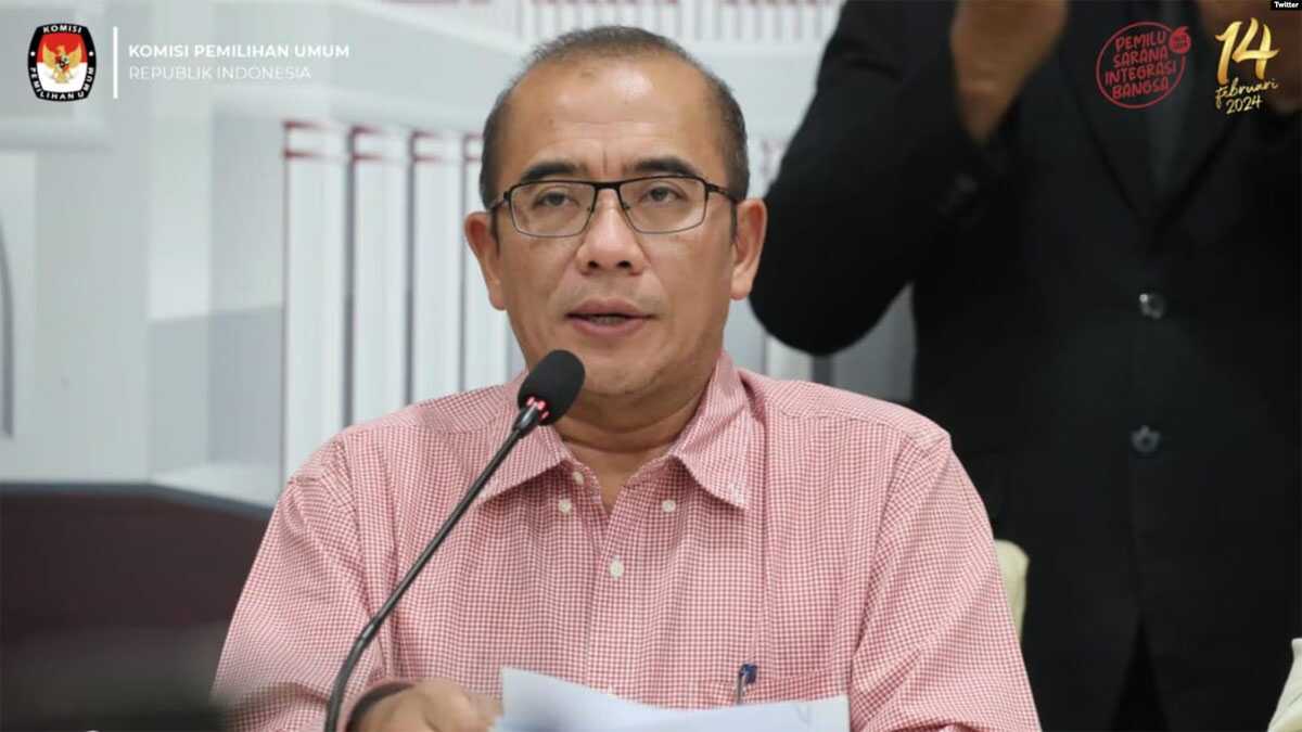 Hasyim Asy’ari, Ketua Komisi Pemilihan Umum (KPU) yang dipecat akibat tindakan asusila (foto: Twitter/KPU_ID).