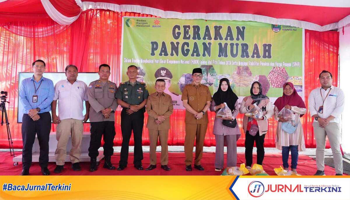 Pemkab Pali apel hari siaga bela negara Gerakan Pangan Murah Serentak yang telah digelar Pemkab PALI, (1/04/2024). (JurnalTerkini.id/alam budi kesuma)