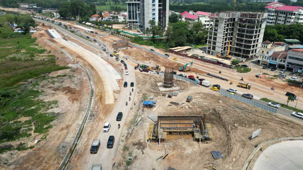 fly over Sei Ladi batam Badan Pengusahaan (BP) Batam terus menggesa pembangunan Jembatan Layang (Fly Over) Sei Ladi yang pengerjaannya sudah 45 persen. (Foto: Humas BP Batam)