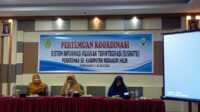 Pertemuan koordinasi Sistem Informasi Rujukan Terintegrasi (Sisrute) Pusat Kesehatan Masyarakat (Puskesmas) se-Kabupaten Inhil di aula Hotel Harmoni Tembilahan, Senin (08/07/2024). (jurnalterkini.id/abdullah)