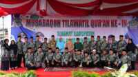 Foto bersama usai acara pembukaan Musabaqah Tilawatil Quran (MTQ) 2024 Kabupaten Penukal Abab Lematang Ilir (PALI) di halaman Masjid Syuhada, Kelurahan Handayani Mulia, Kecamatan Talang Ubi, Rabu, (6/3/2024). (jurnalterkini.id/alam budi kesuma)