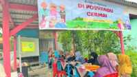 Unit Pelaksana Teknis Pusat Kesehatan Masyarakat (UPT Puskesmas) Tembilahan Kota mengikuti kegiatan penilaian lomba kader berprestasi tingkat Provinsi di Jalan Trimas Tembilahan pada Jumat 21 Juni 2024. (jurnalterkini.id/abdullah)
